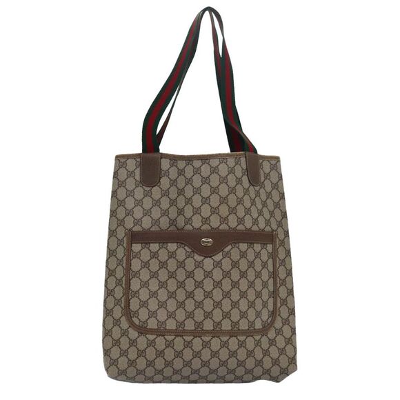 Gucci Sherry Beige Canvas Tote Bag (Pre-Owned) - Picture 11 of 16